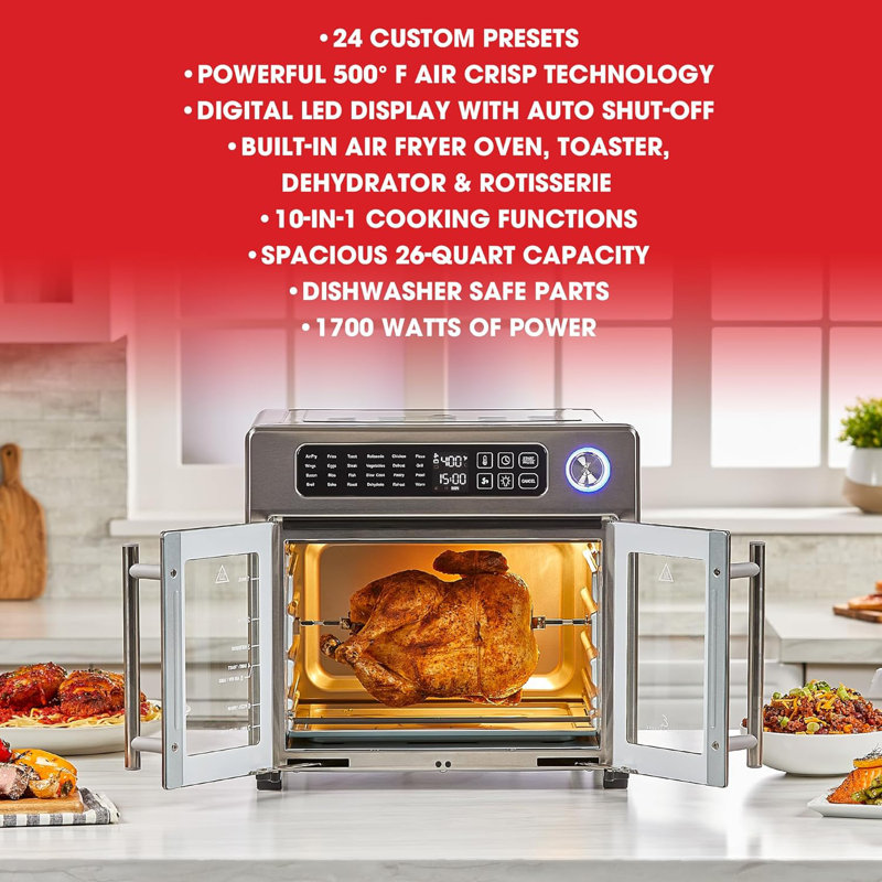 Emeril Lagasse French Door Air Fryer 360 Stainless